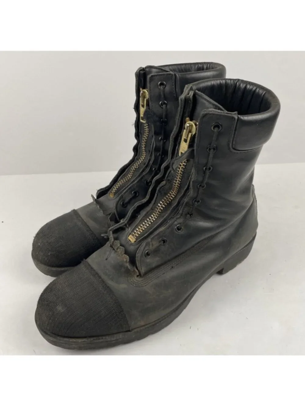 Black Diamond NFPA Steel Toe Firefighter Boots Mens 12 XW Front Zip Crosstech